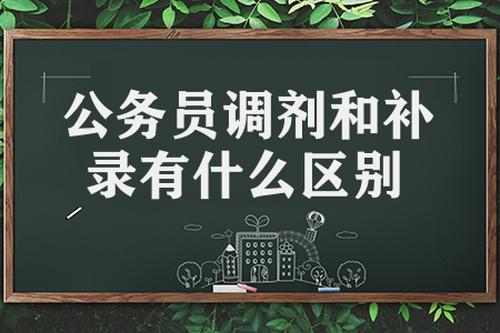 公務(wù)員調(diào)劑和補(bǔ)錄有什么區(qū)別（公務(wù)員調(diào)劑遞補(bǔ)和補(bǔ)錄的區(qū)別）